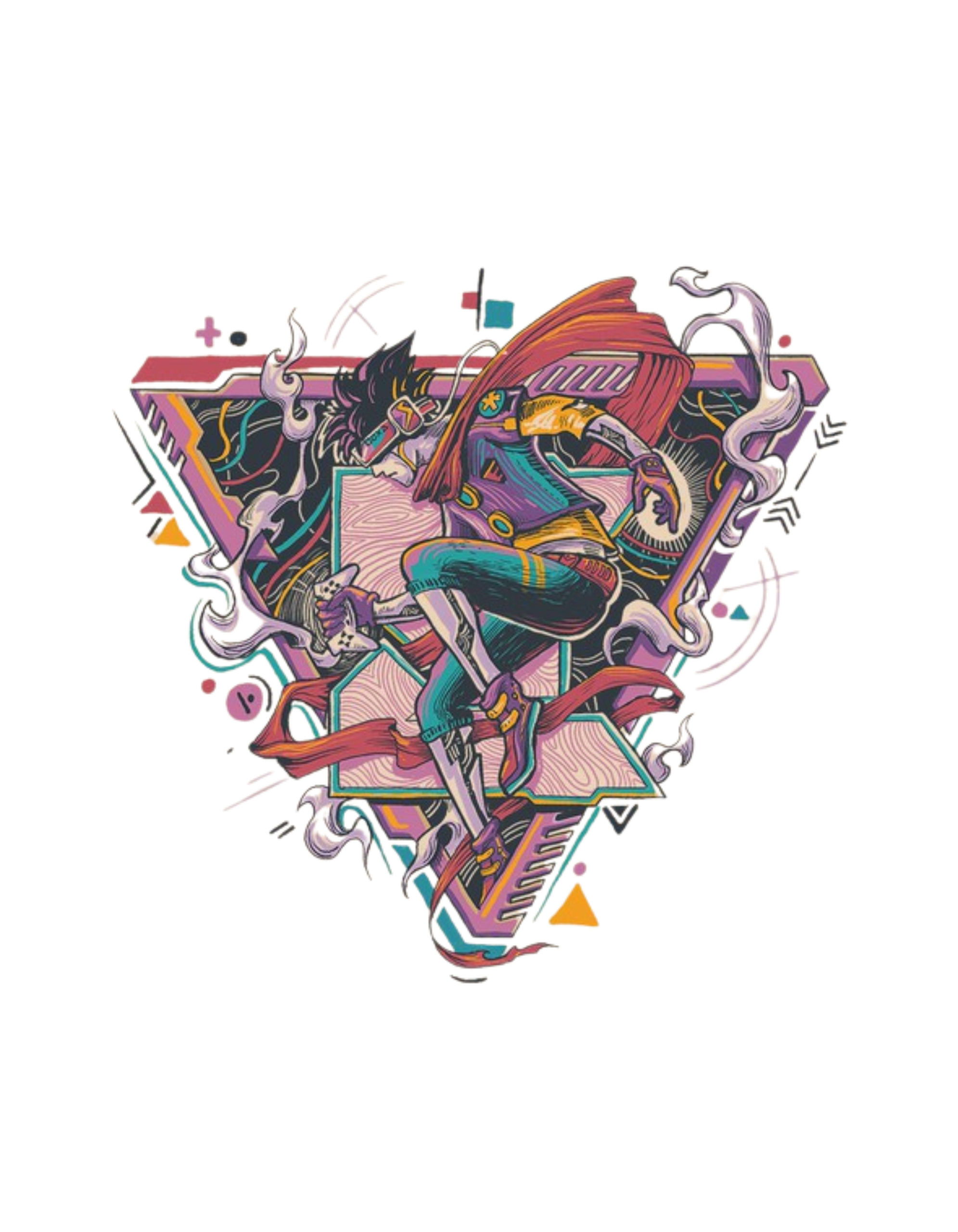 Abstract Triangle Art